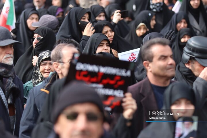 تشییع 11شهید اقتدار جنگ در تبریز