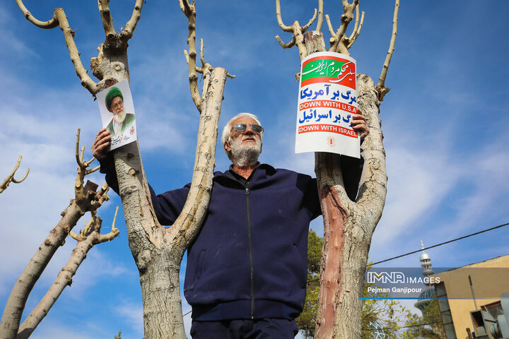 راهپیمایی مردم اصفهان در محکومیت جنایات آمریکا و رژیم صهیونیستی