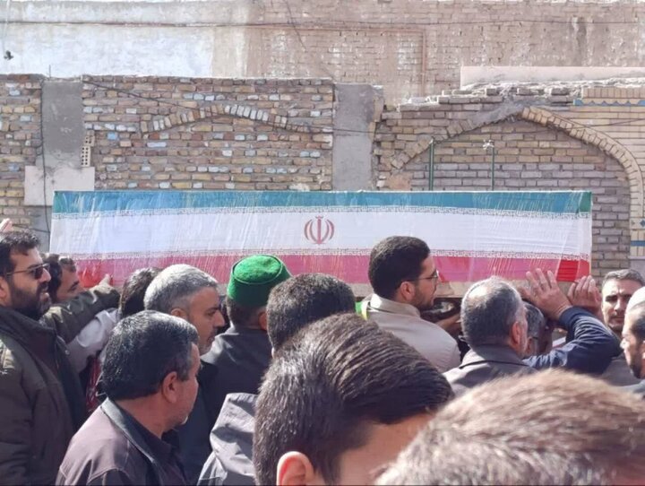تشییع پیکر مطهر شهید جنگ رمضان در جغتای