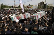 فیلم| تشییع پیکر ۲ شهید تجاوز آمریکایی-صهیونیستی در باغملک
