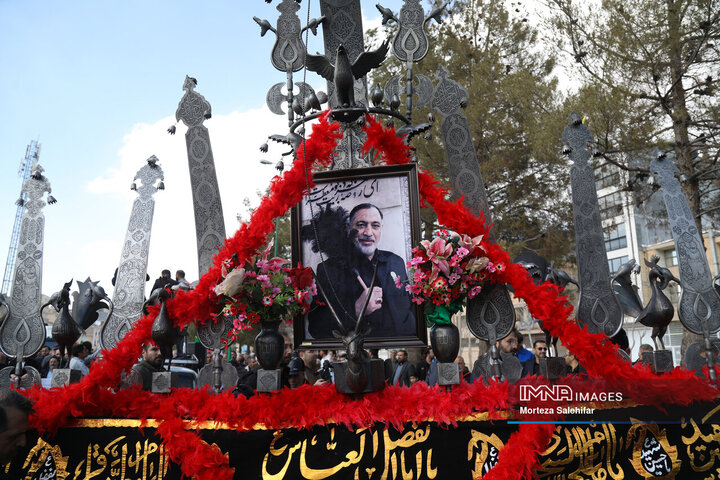 تشییع پیکر شهید «اردشیر رئیسی دهکردی» در شهرکرد