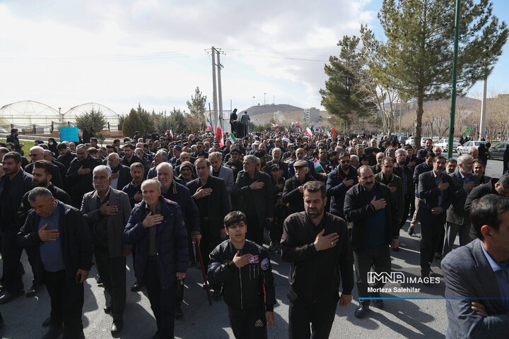 تشییع پیکر شهید «اردشیر رئیسی دهکردی» در شهرکرد