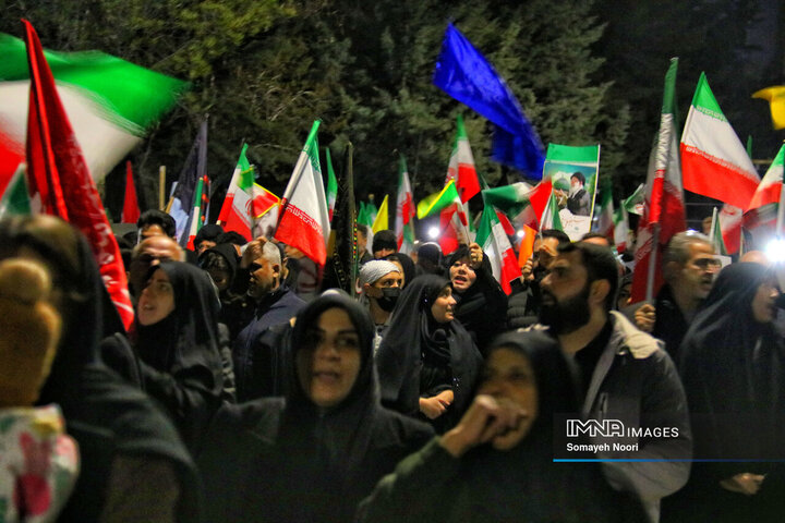 مراسم  احیای شب نوزدهم وعزای رهبر شهید در خیابان‌های کرمانشاه