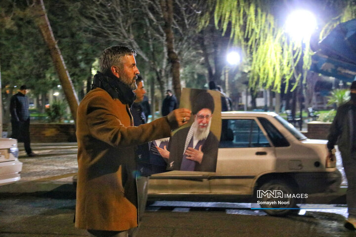 مراسم  احیای شب نوزدهم وعزای رهبر شهید در خیابان‌های کرمانشاه