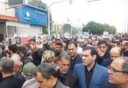 تشییع ۲ شهید اقتدار و امنیت در بوشهر