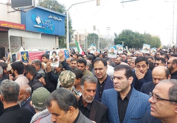 تشییع ۲ شهید اقتدار و امنیت در بوشهر