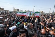 پیکر مطهر سرباز شهید حملات صهیونی‌آمریکایی در اراک تشییع شد