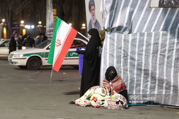 دسته عزاداری خیابانی در شب بیست و یکم قدر در خیابان ارتش تبریز‌