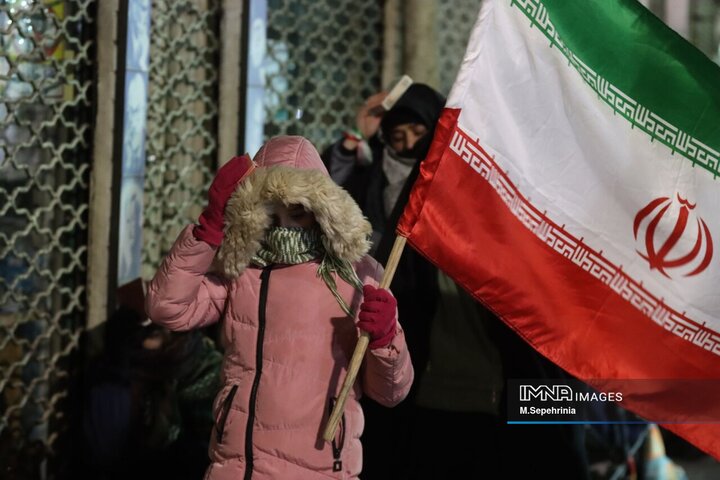 دسته عزاداری خیابانی در شب بیست و یکم قدر در خیابان ارتش تبریز‌