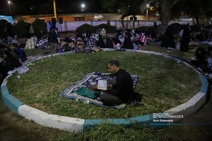 مراسم احیای شب بیست و یکم ماه مبارک رمضان در اهواز