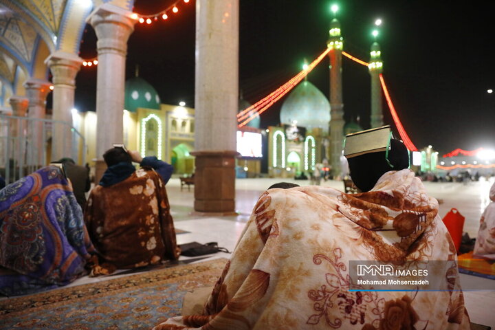 مراسم احیا شب بیست ویکم ماه مبارک رمضان در مسجد مقدس جمکران