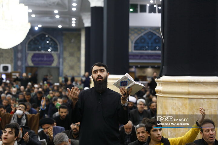 مراسم احیا شب بیست ویکم ماه مبارک رمضان در مسجد مقدس جمکران