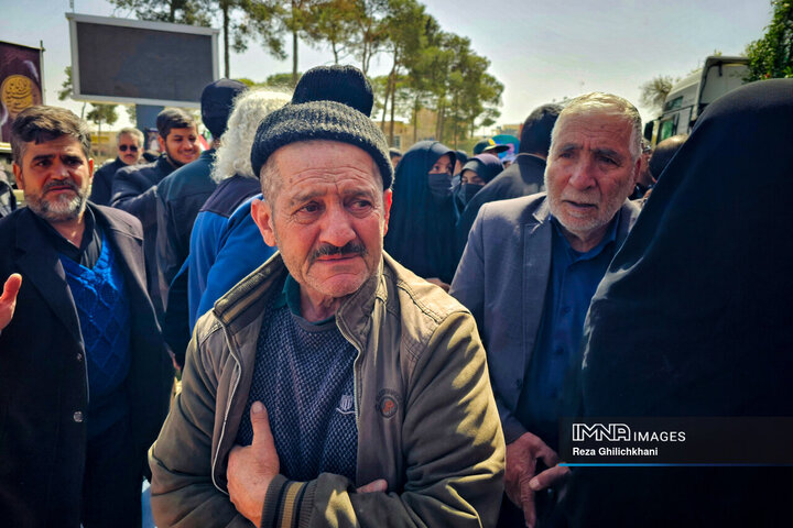 تشییع شهدای تجاوز آمریکایی صهیونی در نجف‌آباد