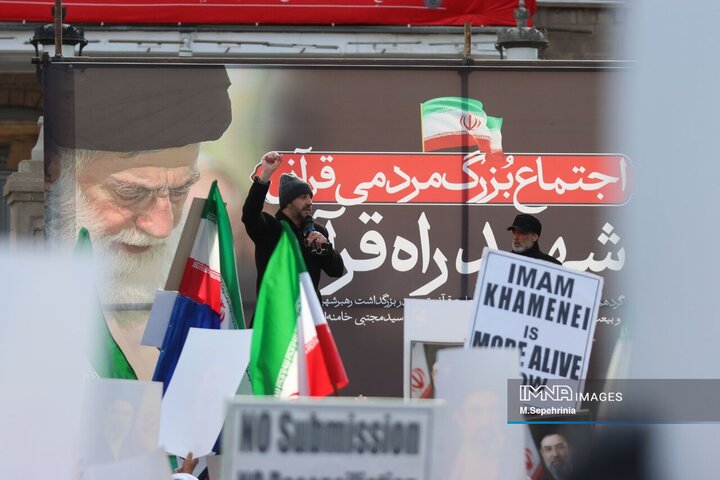 اجتماع عظیم مردمی قرآنی شهید راه قرآن آیت الله سید علی حسینی خامنه‌ای(قدس‌سره) در تبریز
