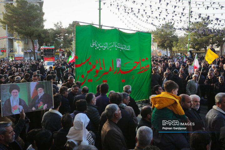 قافله عزاداران علوی در خوراسگان اصفهان
