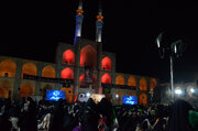 حضور میدانی مردم دارالعباده یزد درشب بیست و سوم ماه مبارک رمضان