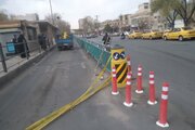 ارتقای ایمنی عابران با اصلاح و نصب نرده‌ها و بولاردها در منطقه ۱۳ اصفهان