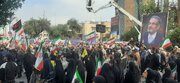راهپیمایی روز جهانی قدس و تشییع پیکر دریاسالار شهید علی شمخانی در اهواز