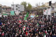 خروش مردم کرمانشاه در محکومیت رژیم غاصب صهیونیستی در راهپیمایی روز قدس
