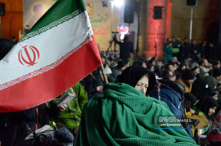 حضور میدانی مردم دارالعباده یزد درشب بیست و سوم ماه مبارک رمضان