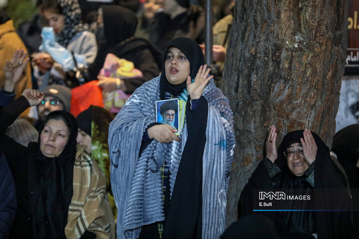 احیای شب بیست و سوم ماه مبارک رمضان و وداع با سپهبدشهید محمد پاکپور در اراک
