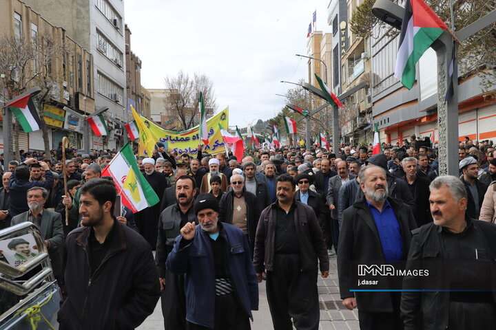 راهپیمایی روز قدس در سنندج