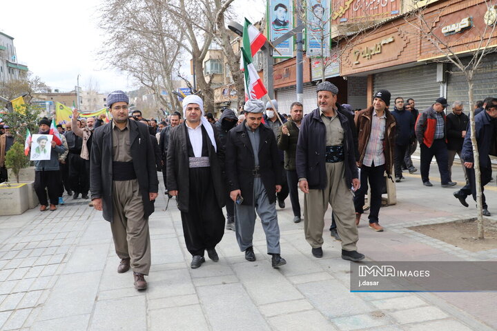 راهپیمایی روز قدس در سنندج