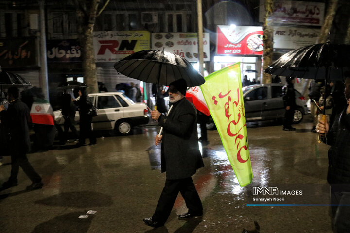 احیای دل‌ها و اجتماعِ منتقمون در شب سوم احیا در کرمانشاه