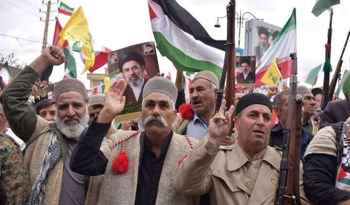 برنو به‌دوشان بویراحمدی در اربعین شهادت قائد امت به میدان آمدند