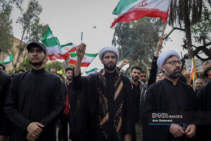 خروش اهوازی‌ها در حمایت از فلسطین در روز جهانی قدس