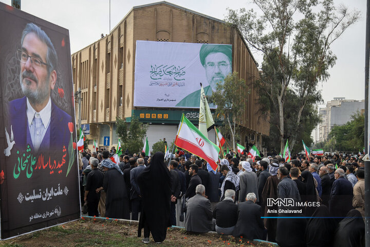 خروش اهوازی‌ها در حمایت از فلسطین در روز جهانی قدس