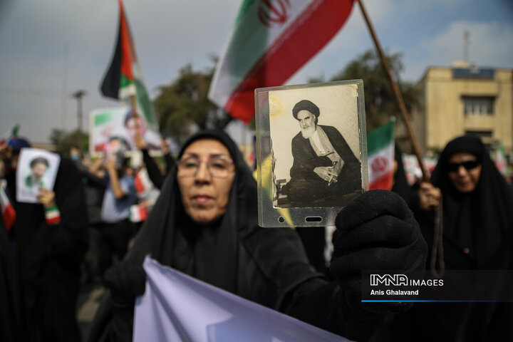 خروش اهوازی‌ها در حمایت از فلسطین در روز جهانی قدس