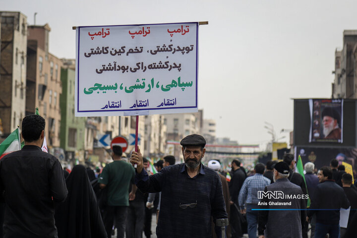 خروش اهوازی‌ها در حمایت از فلسطین در روز جهانی قدس