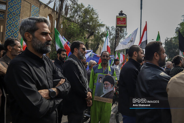خروش اهوازی‌ها در حمایت از فلسطین در روز جهانی قدس