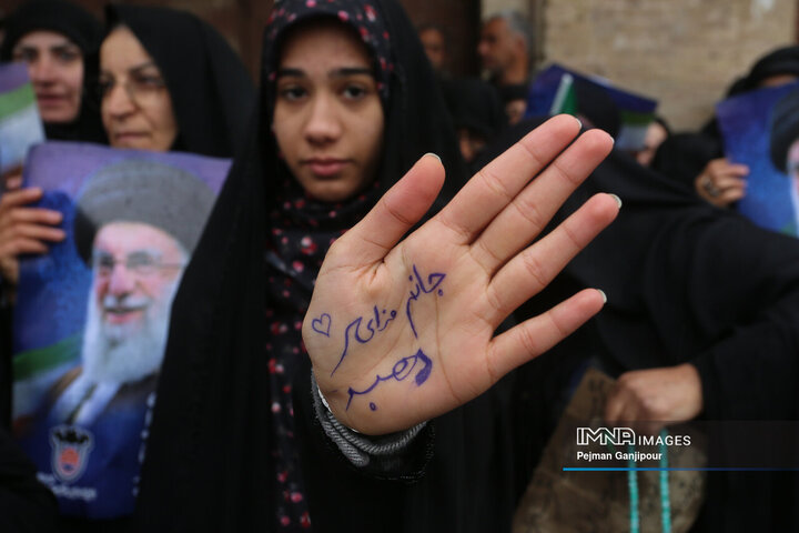 طنین بانگ «مرگ بر اسرائیل» در روز قدس اصفهان