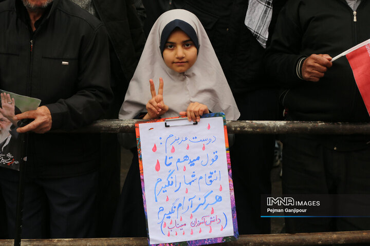 طنین بانگ «مرگ بر اسرائیل» در روز قدس اصفهان