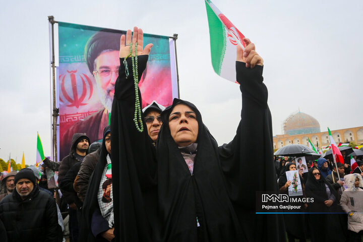 طنین بانگ «مرگ بر اسرائیل» در روز قدس اصفهان