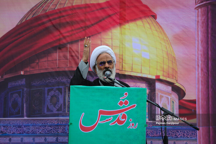 طنین بانگ «مرگ بر اسرائیل» در روز قدس اصفهان