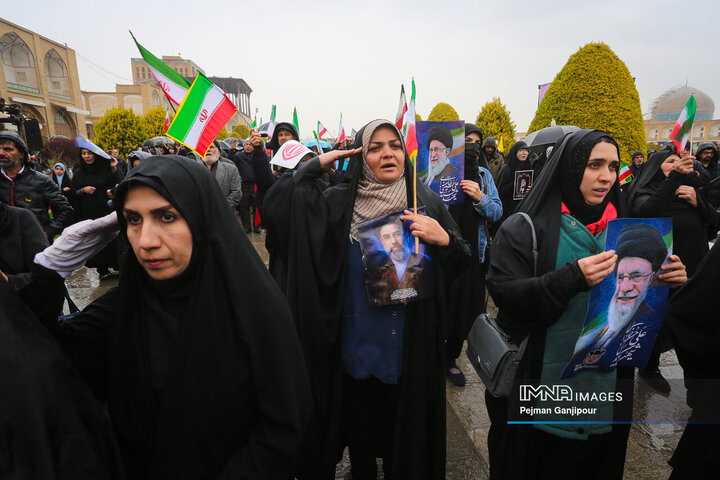 طنین بانگ «مرگ بر اسرائیل» در روز قدس اصفهان