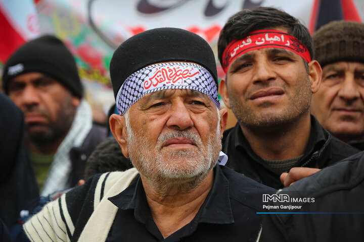طنین بانگ «مرگ بر اسرائیل» در روز قدس اصفهان