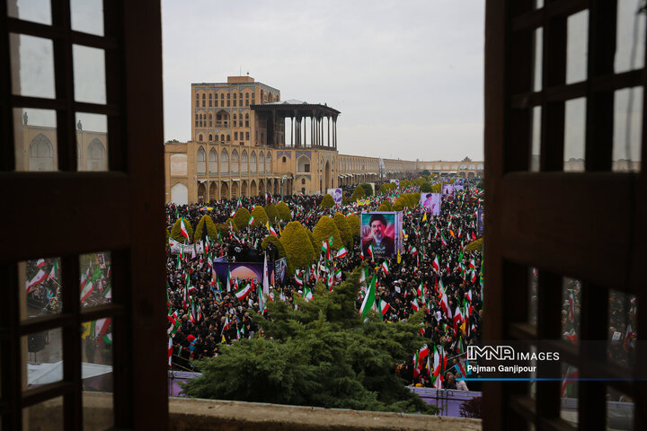 طنین بانگ «مرگ بر اسرائیل» در روز قدس اصفهان