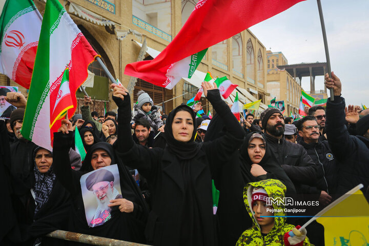 طنین بانگ «مرگ بر اسرائیل» در روز قدس اصفهان