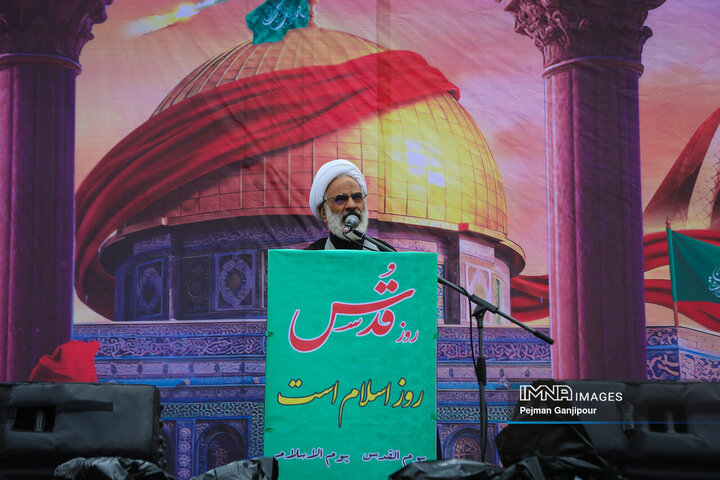 طنین بانگ «مرگ بر اسرائیل» در روز قدس اصفهان