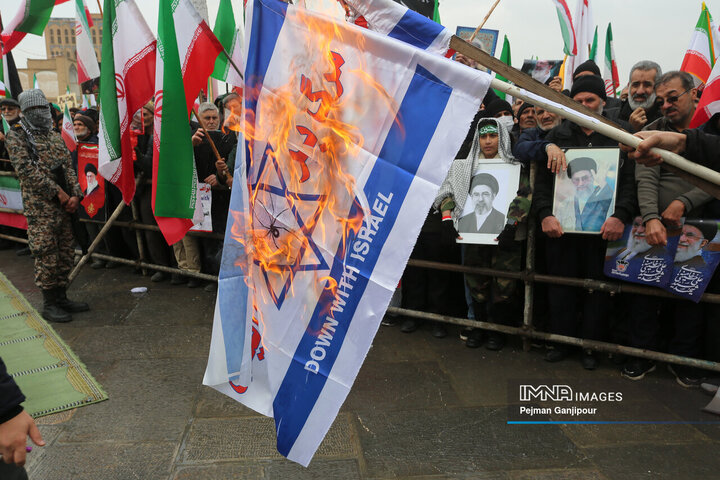 طنین بانگ «مرگ بر اسرائیل» در روز قدس اصفهان