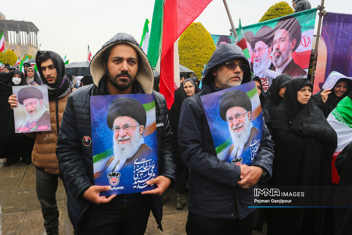 طنین بانگ «مرگ بر اسرائیل» در روز قدس اصفهان