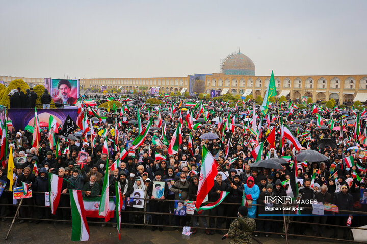 طنین بانگ «مرگ بر اسرائیل» در روز قدس اصفهان