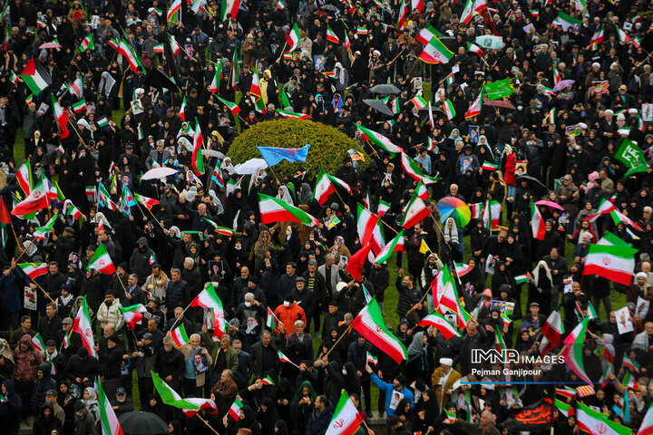 طنین بانگ «مرگ بر اسرائیل» در روز قدس اصفهان