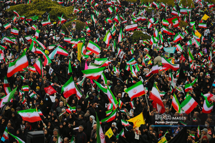 طنین بانگ «مرگ بر اسرائیل» در روز قدس اصفهان