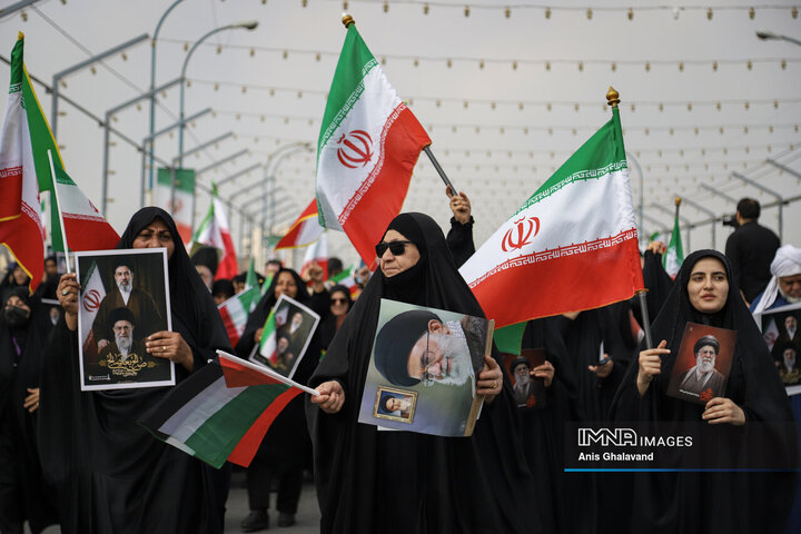 خروش اهوازی‌ها در حمایت از فلسطین در روز جهانی قدس