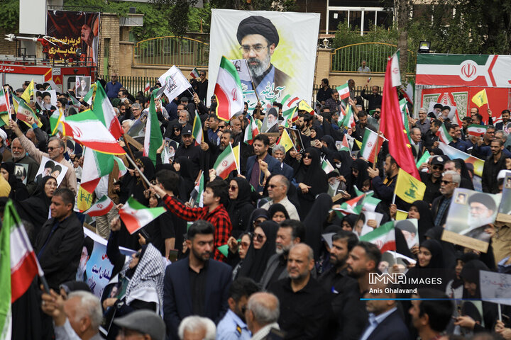 خروش اهوازی‌ها در حمایت از فلسطین در روز جهانی قدس